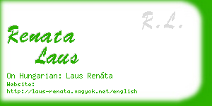 renata laus business card